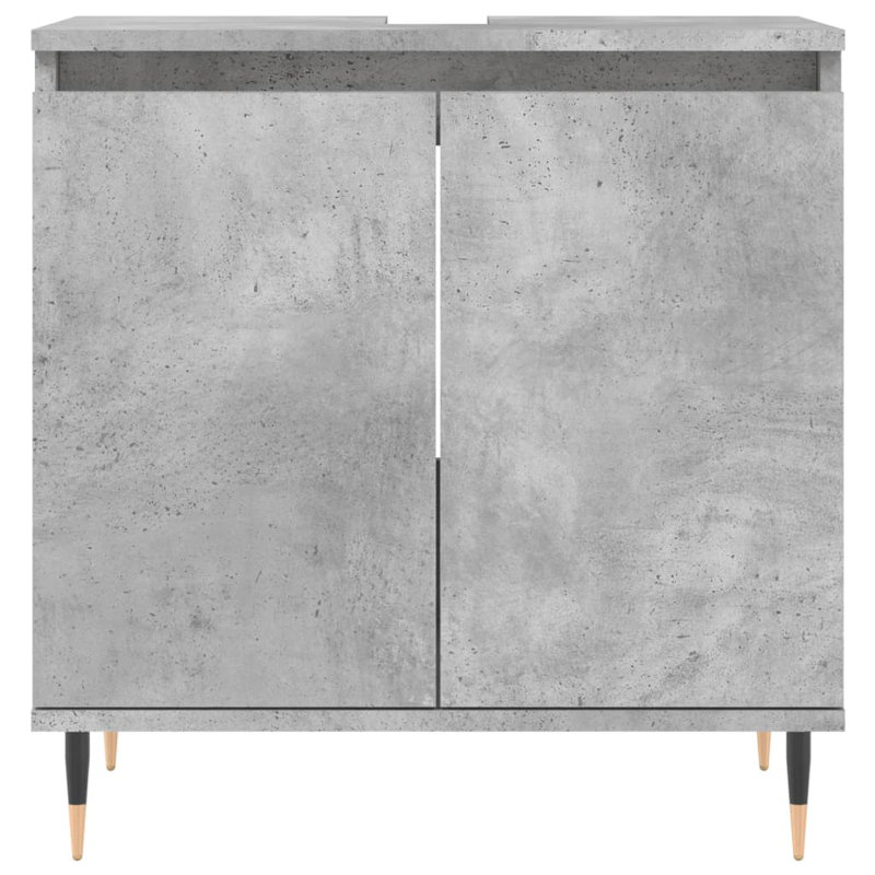 Makyrah Floor Mounted Bathroom Cabinet, Concrete Grey