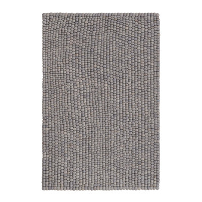 Gregorey Abstract Wool Gray Area Rug