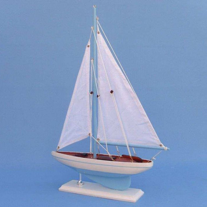 Bateau miniature Oakgrove, Bleu clair/blanc