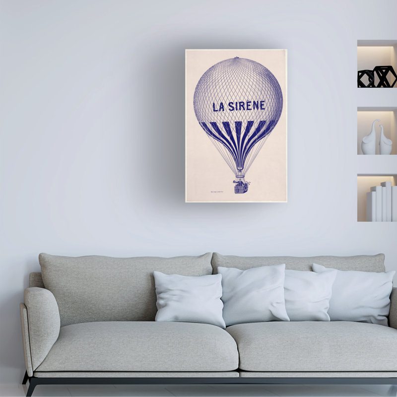 Art sur toile Marcus Jules La Sirene, H 19 po x l 12 po