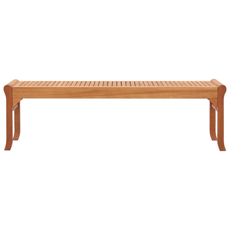 Traft Solid Wood Eucalyptus Outdoor Bench, 45cm H x 150cm W x 44cm D