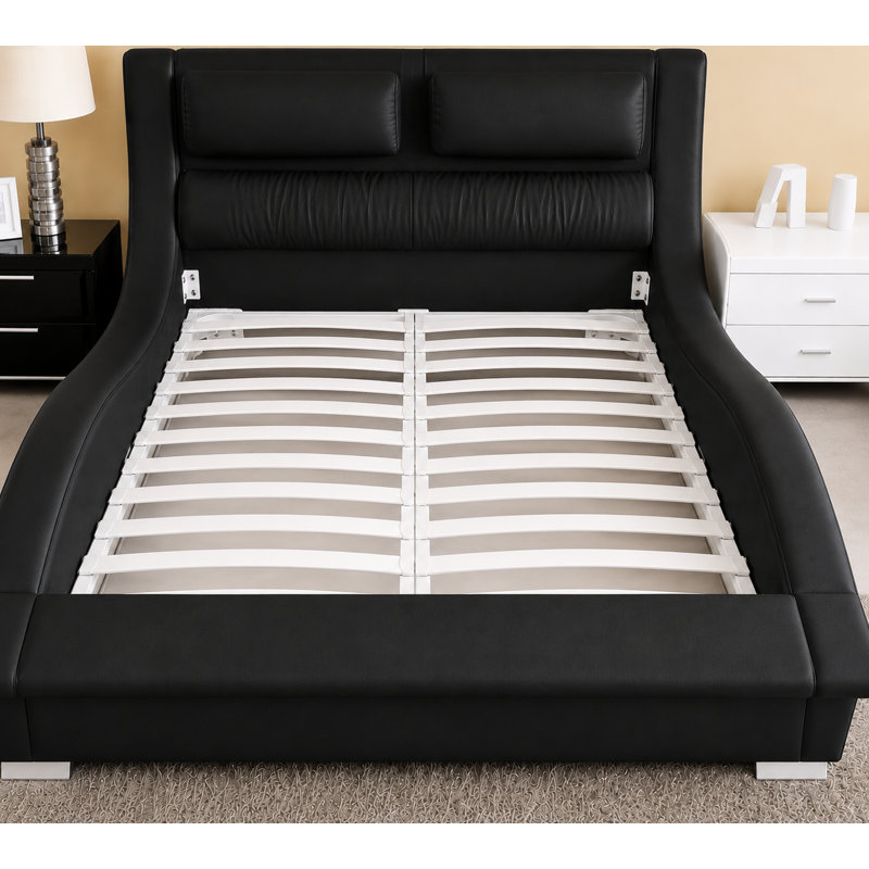 One Upholstered Platform Bed, King