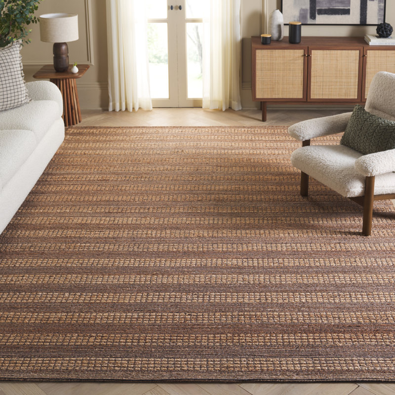 Tapis naturel / brun Natural Fiber 676, Rectangle 8 pi x 10 pi