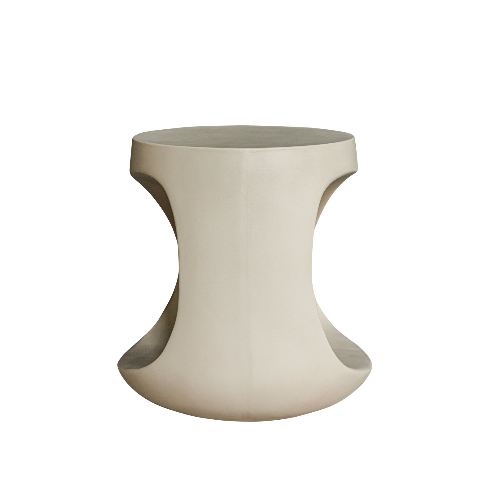 Trae Concrete Outdoor Bar Stool, Cream