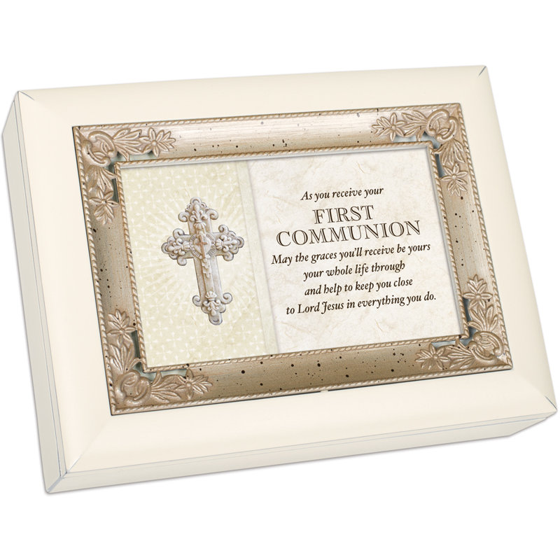 Boîte à souvenirs «First Communion Keep You Close To Jesus»