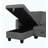 Modern 82.5"W Light Gray Velvet Reversible Sleeper Sectional Sofa With Storage Chaise-270111334-270111332