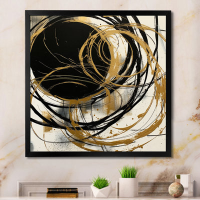 Hively Black and Gold of Chaos V - Print on Canvas