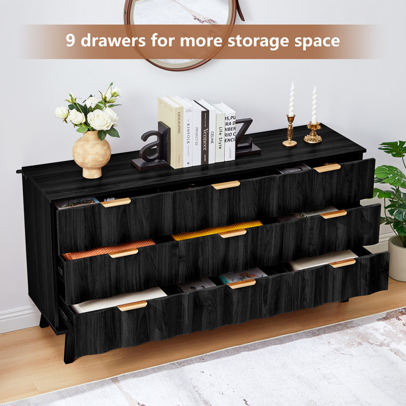 9 - Drawer Accent Chest, Black