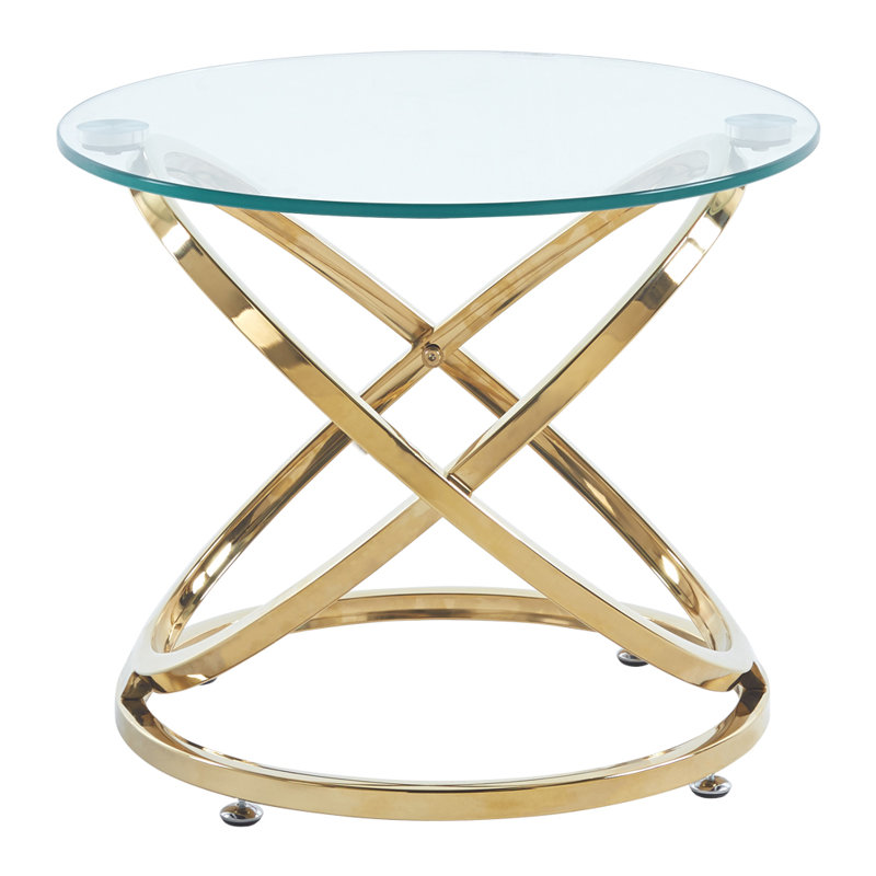 Aarran Abstract Coffee Table, Gold 