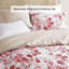 Ensembles de literie réversible pour très grand lit, microfibre en seersucker floral Home Comfort