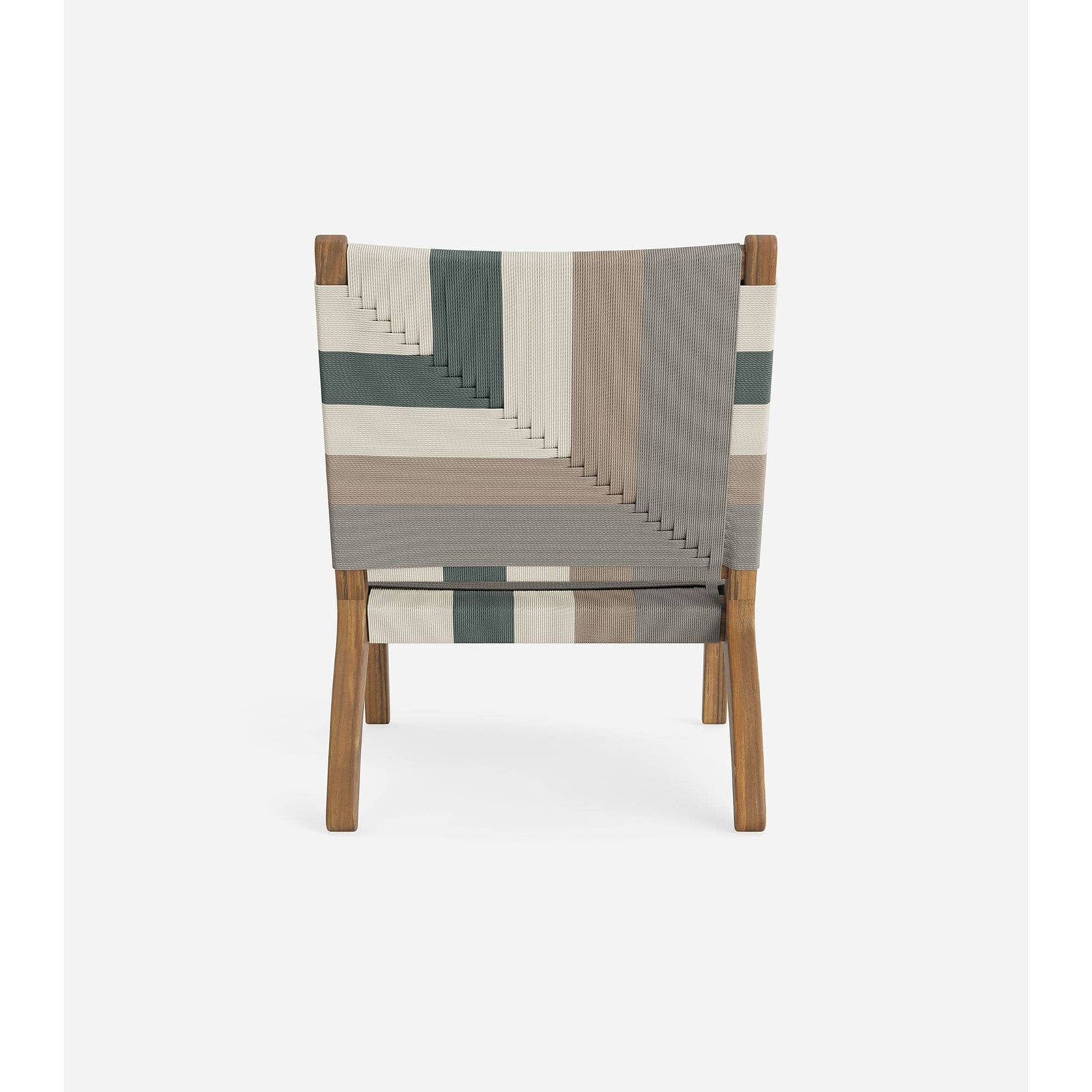 Masaya Upholstered Accent Chair, Natura/Mist Pattern, Brown