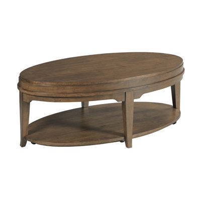 OVAL COFFEE TABLE (CASTERS)-AUBURN