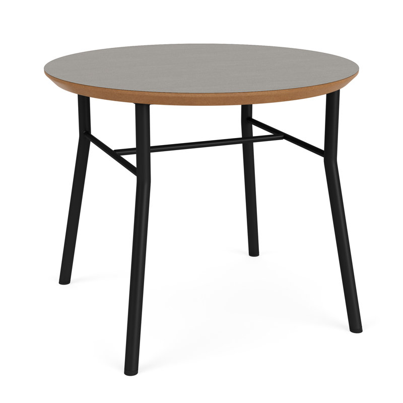 Table de bout ronde Chat Chat, Noir, Sergé sarrasin