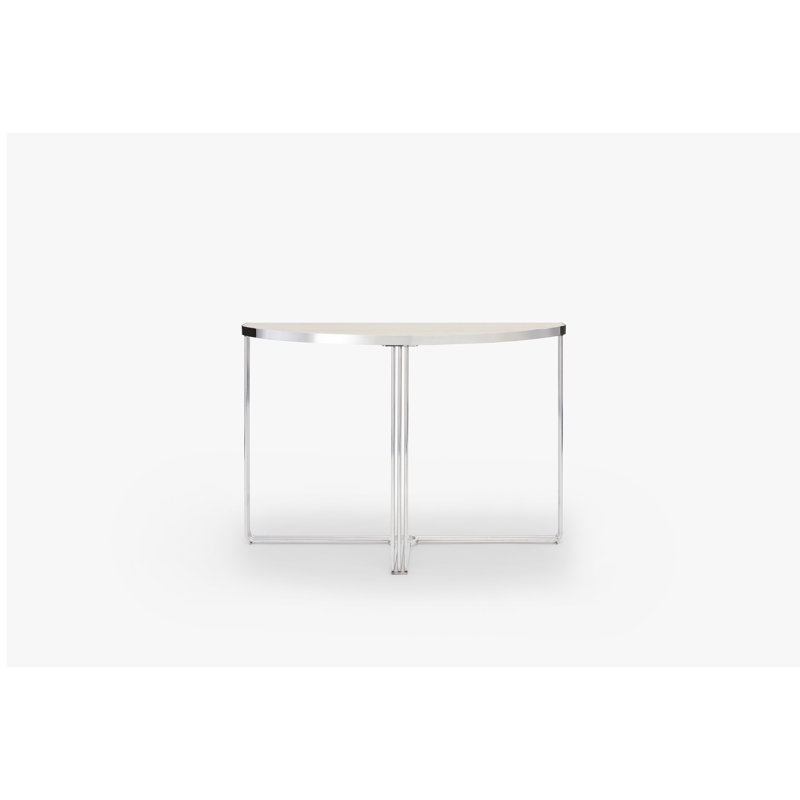 Ariss Console Table, Pale Oak, Chrome