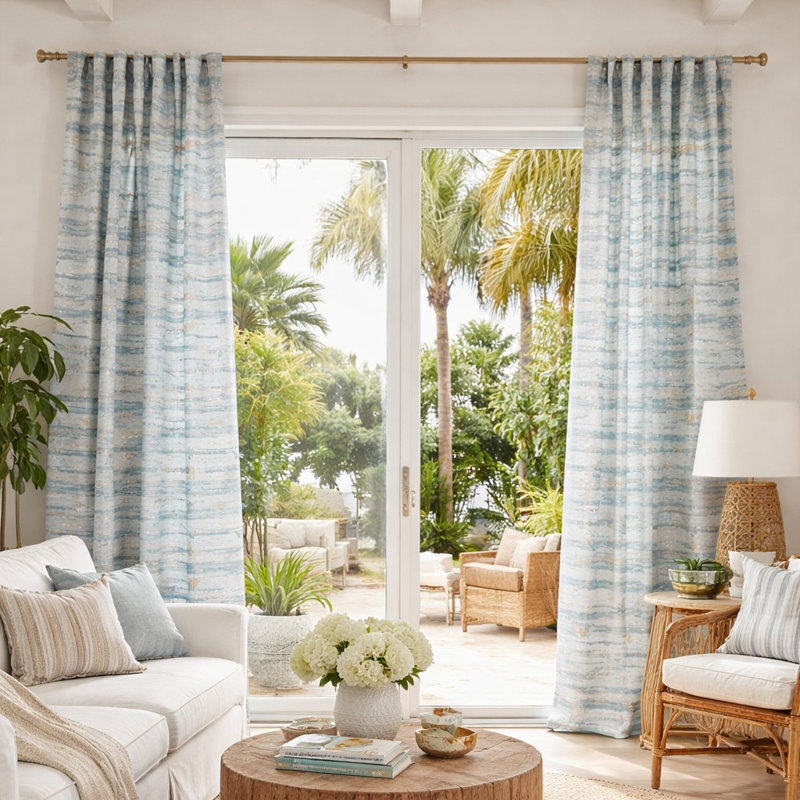 Serenity Room Darkening Curtain, 50" W x 84" L
