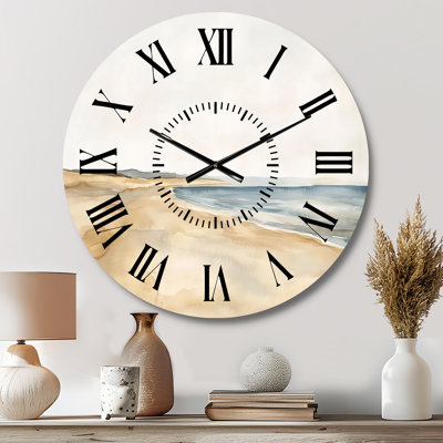 Horloge murale Neutral Beach Horizon - Coastal