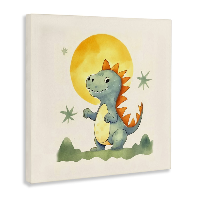 «Dino Under Moonlight» par Andrea Haase, H 24 po x l 24 po