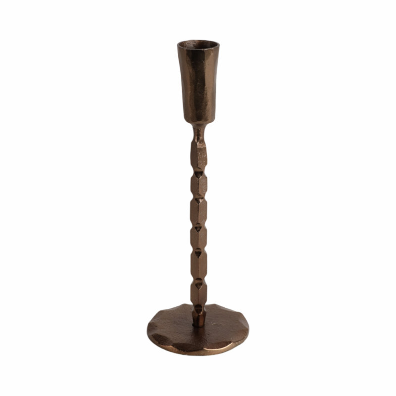 Sagebrook Home 9X3" Twisted Taper Holder, Black, 9" H x 3" W x 3" D
