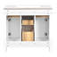 Armoire de salle de bain moderne autoportante simple avec 4 tiroirs et 2 armoires-278799383