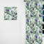 Rideau obscurcissant à motif floral vert mauve et vert Serenade - 1 panneau-107599196