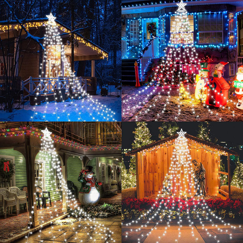 350cm Hardwired 350 - Bulb Curtain String Light (End to End Connectable)