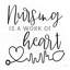 «Nursing A Work Of Heart» par Lux + Me Designs - Art textuel-977458632-1005011901-1005011892