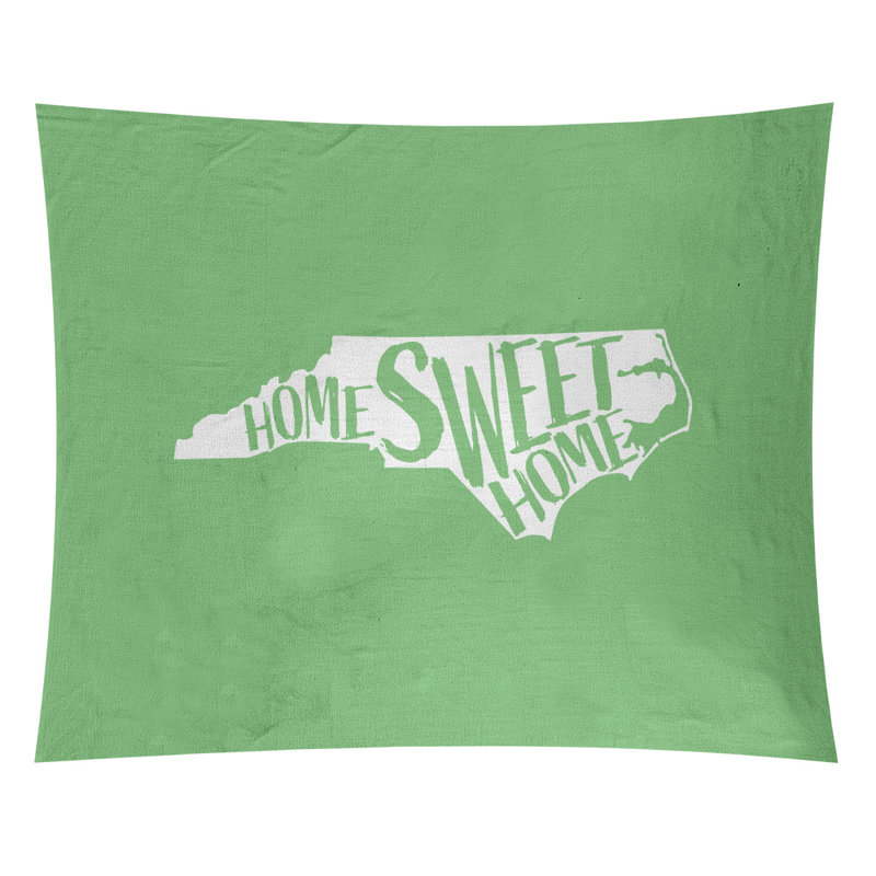 Tapisserie Home Sweet North Carolina, H 27,5 po x l 37,5 po, Vert