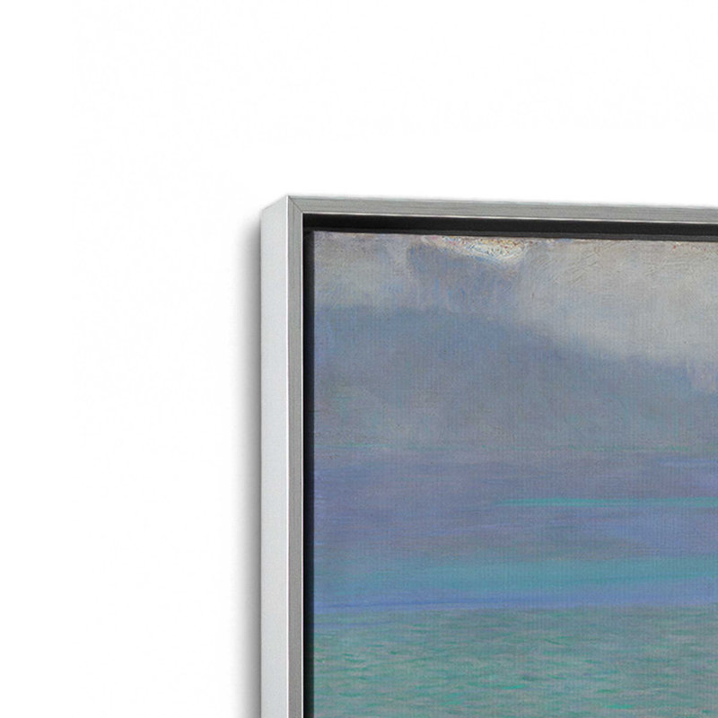 Whispering Lake Light, H 12,75 po x l 12,75 po, Cadre flottant, Chrome poli