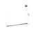 Modern 1-Light LED Linear Chandelier -147017568