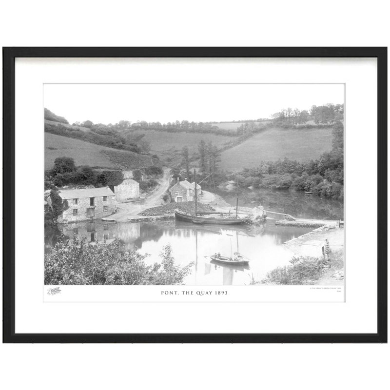 Pont, The Quay 1893 - Single Picture Frame Print, 45cm H x 60cm W x 2.3cm D