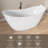 66" X 32" Freestanding Soaking Acrylic Bathtub