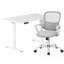 Ensemble de bureau et de chaise Modern Home Office, bureau debout réglable et chaise en filet ergonomique pour un confort maximal-1934817792