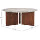 Ferney Round Marble Top Coffee Table