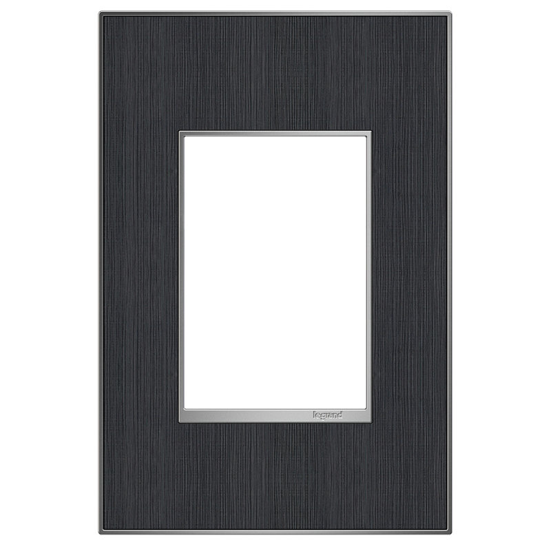 Plaque murale Adorne® 1-Gang + Rocker, Gris rustique
