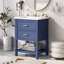 Meuble-lavabo 24 po avec lavabo supérieur-422065493