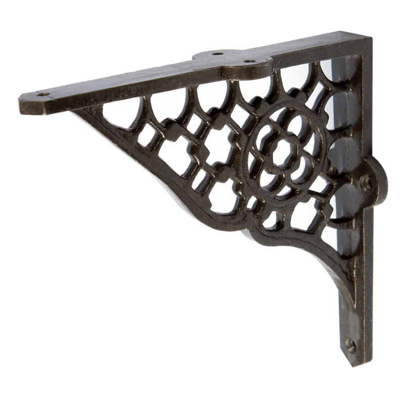 Hammer & Tongs - Honeycomb Iron Shelf Bracket - D155mm, Raw