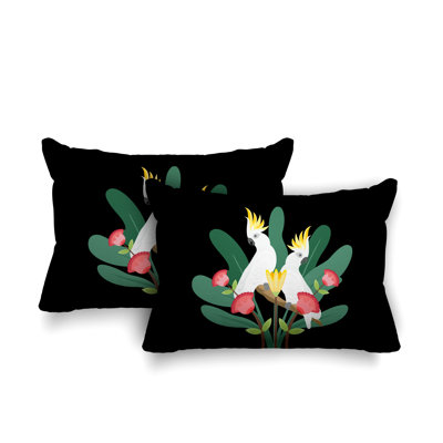 Coussin lombaire intérieur / extérieur Flocked Birds