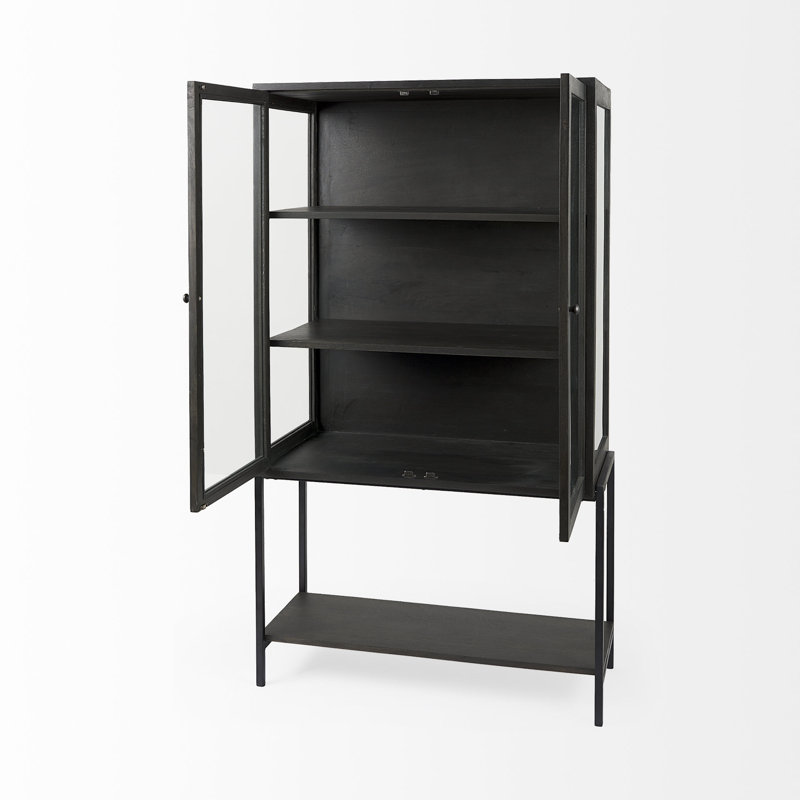 Arelius Curio Cabinet, Dark Brown