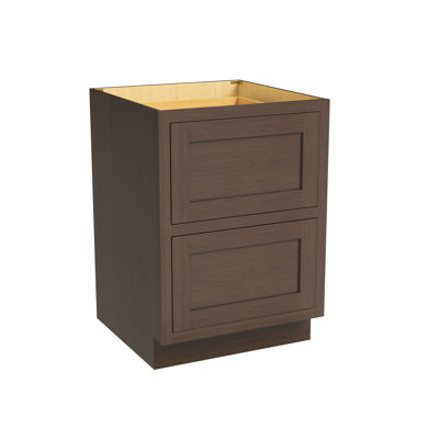 Armoire de cuisine 2 tiroirs l 24 po x H 34,5 po x P 25 po prête à assembler Casainc