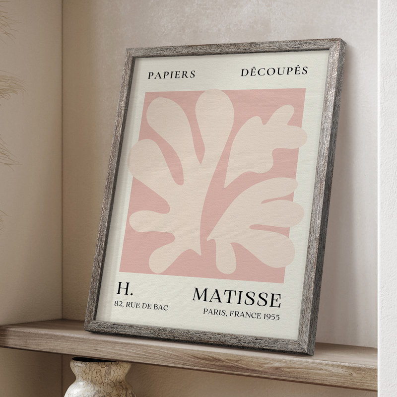 Matisse CL III, reproduction d'art encadrée - bois massif, H 30 po x l 24 po