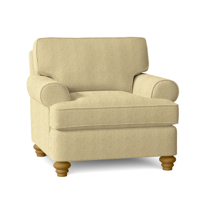 Fauteuil Lowell, Finition miel, Bleu sarcelle 0357-53