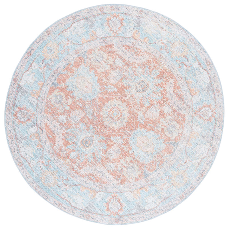 Nysire Machine Washable Performance Oriental Rug, Round 6'