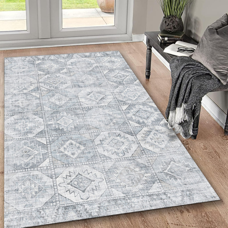 Concise Textured Area Rug