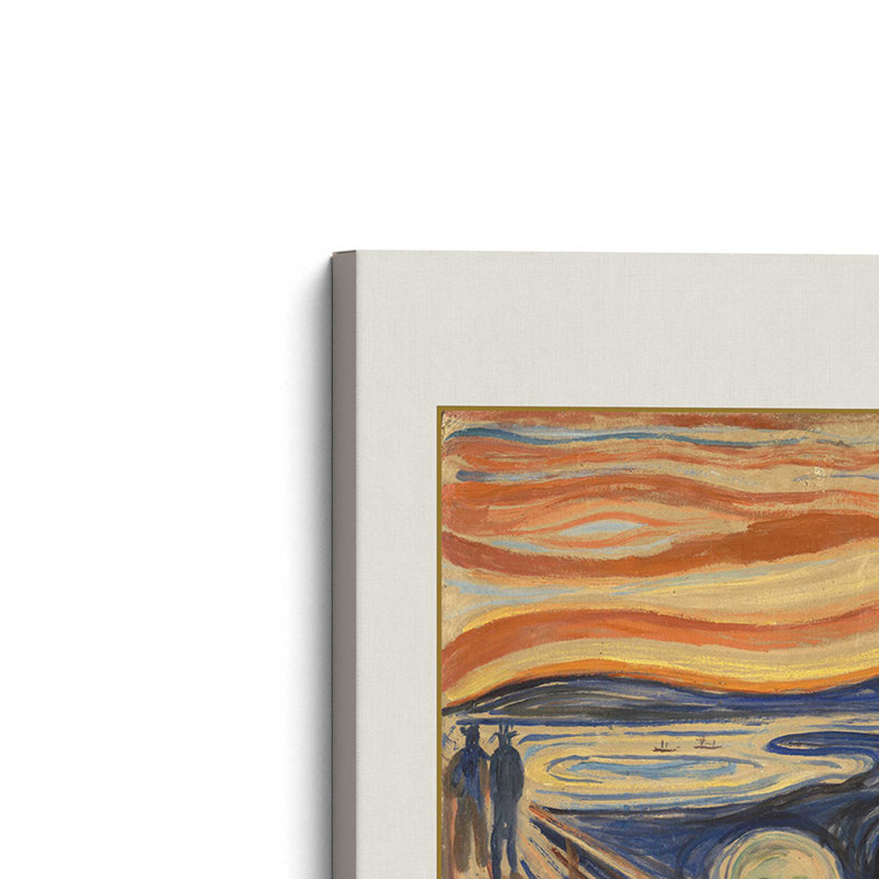 Le cri par Edvard Munch, Toile tendue, H 18 po x l 12 po