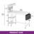 Reversible 110Cm W Computer Desk,Home Office Desk Gaming Table With Storage Shelf&LED Lights-1480465963