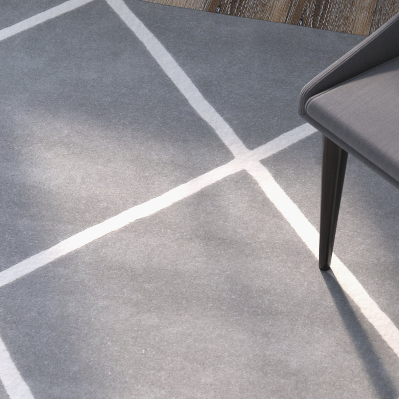 Teresita Hand Tufted Wool Geometric Rug, Runner 2'3" x 7'