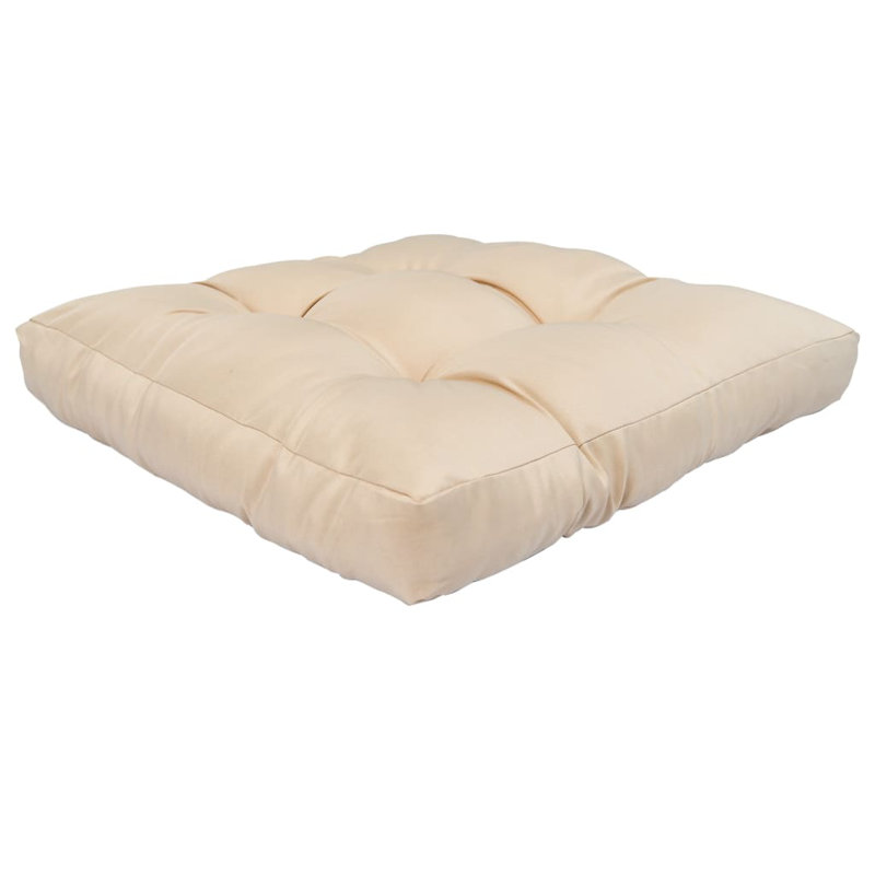 Fardeen Outdoor Seat Cushion, Sand, 22.8" L x 22.8" W x 4" D