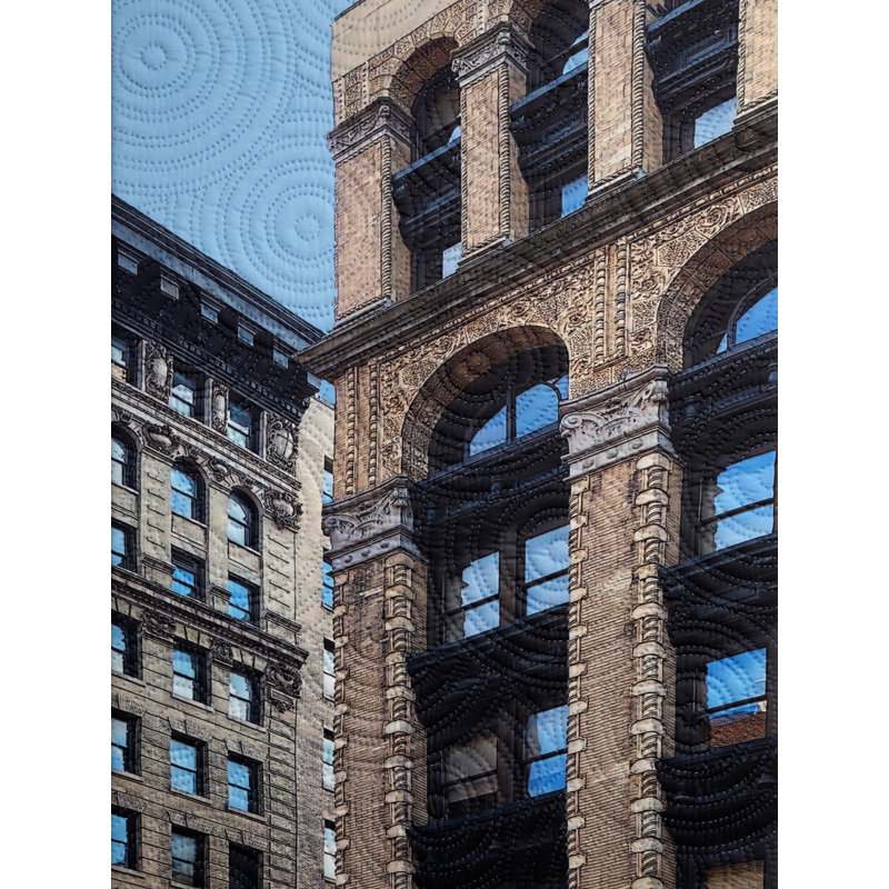 Washington Place Print by Marilyn Henrion, Black Framed Paper, 30" H x 24" W