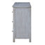 Commode 6 tiroirs Geneva - Finition blanc vieilli