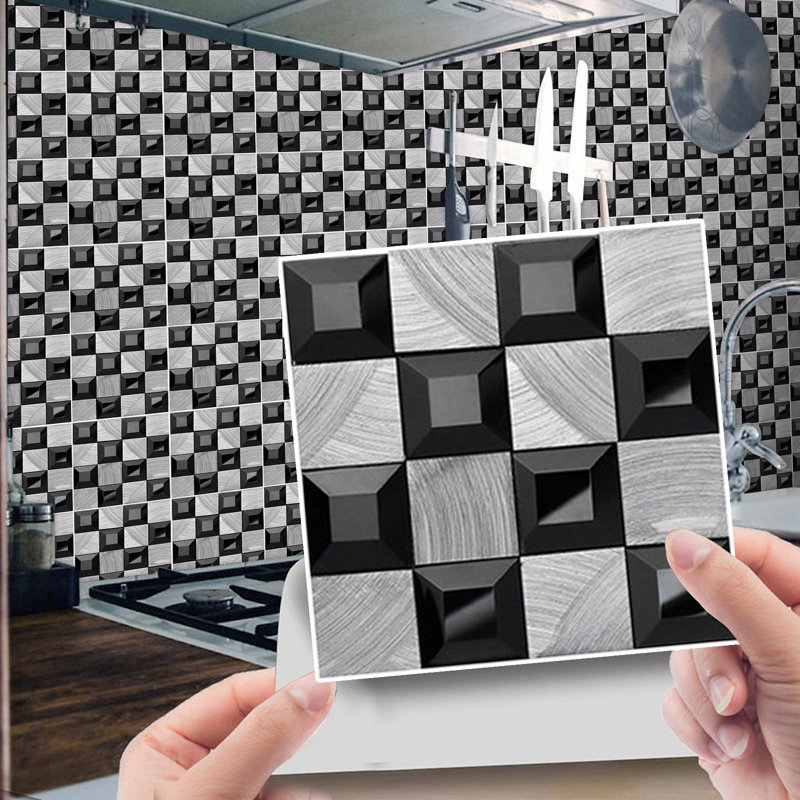 3D Crystal Tile Stickers DIY Self-Adhesive Wall Stickers